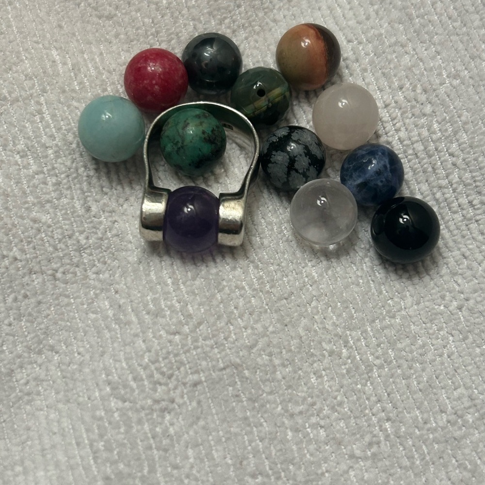 Silpada Sterling Silver Ring with interchangeable balls